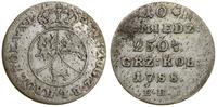 Polska, 10 groszy miedziane, 1788 EB