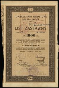Polska, zestaw: 5% list zastawny na 1.000 złotych oraz 200 złotych, 1.01.1933