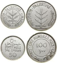 Palestyna, zestaw: 50 milsów i 100 milsów, 1940