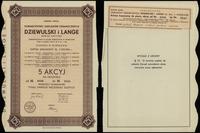 Polska, 5 akcji po 250 złotych = 1.250 złotych, 1937