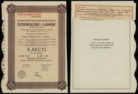 Polska, 5 akcji po 250 złotych = 1.250 złotych, 1937
