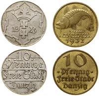 Polska, zestaw: 2 x 10 fenigów, 1923 i 1932