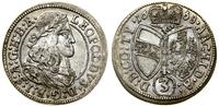 Austria, 3 krajcary, 1668