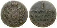 Polska, 1 grosz polski z miedzi krajowej, 1823 IB
