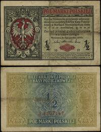 Polska, 1/2 marki polskiej, 9.12.1916