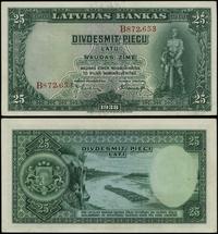 Łotwa, 25 łatów, 1938
