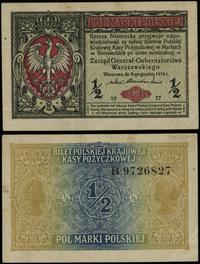 Polska, 1/2 marki polskiej, 9.12.1916