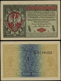 Polska, 1/2 marki polskiej, 9.12.1916