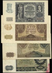 Polska, zestaw 4 banknotów, 1940–1941