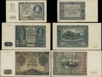 Polska, zestaw 3 banknotów, 1.08.1941