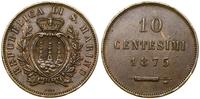 San Marino, 10 centesimi, 1875