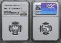 Polska, 5 złotych, 1989