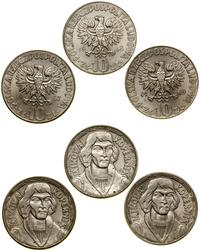 Polska, zestaw: 3 x 10 złotych, 1967, 1968, 1969
