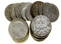 Polska, zestaw 50 x 5 złotych, różne roczniki