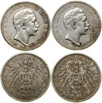 Niemcy, zestaw: 2 x 5 marek, 1892 i 1893
