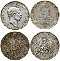 Niemcy, zestaw: 2 x 3 marki, 1909 i 1913