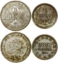 Niemcy, zestaw: 5 marek 1928 i 3 marki 1924