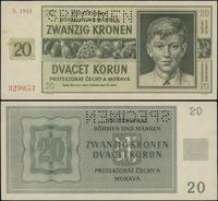 Protektorat Czech i Moraw (1939–1945), 20 koron, 24.01.1944