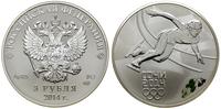 Rosja, zestaw 16 x 3 ruble + 100 rubli, 2014