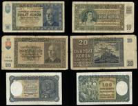 Słowacja, zestaw 3 banknotów (SPECIMEN), 1939–1940