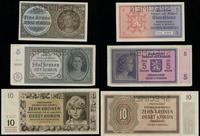 Protektorat Czech i Moraw (1939–1945), zestaw 3 banknotów (SPECIMEN), 1940–1942