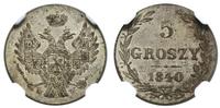 Polska, 5 groszy, 1840 MW