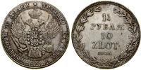 Polska, 1 1/2 rubla = 10 złotych, 1836 MW