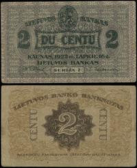 Litwa, 2 centy, 16.11.1922