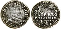Polska, trojak, 1595