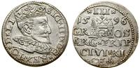 Polska, trojak, 1596