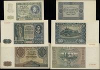 Polska, zestaw 3 banknotów, 1.08.1941