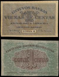 Litwa, 1 centas, 16.11.1922