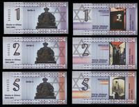 Litwa, zestaw 6 okolicznościowych banknotów, 2002