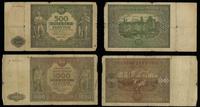 Polska, zestaw 4 banknotów, 1916–1947