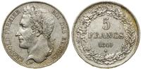 Belgia, 5 franków, 1849