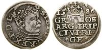 Polska, trojak, 1586