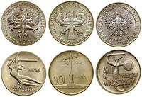 Polska, zestaw: 3 x 10 złotych, 1965