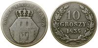 Polska, 10 groszy, 1835