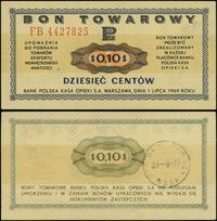 Polska, 10 centów, 1.07.1969