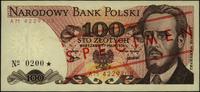 100 złotych 17.05.1976, seria AM, na stronie głó