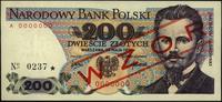 200 złotych 25.05.1976, seria A 0000000, na stro