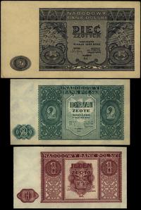 1, 2 i 5 złotych 15.05.1946, Miłczak 123-125