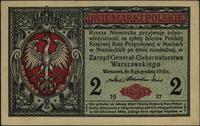 2 marki polskie 9.12.1916, seria B, ładnie zacho