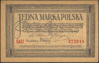 1 marka polska 17.05.1919, seria IAU, bardzo ład