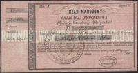 obligacja tymczasowa na 100 złotych 186., z nume
