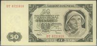 50 złotych 1.07.1948, seria DT, ugięcie w połowi