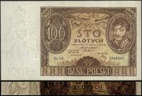 100 złotych 2.06.1932, Ser. AD. znak wodny +X+, 