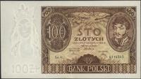 100 złotych 9.11.1934, Ser. AL., ładne, Miłczak 