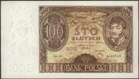 100 złotych 9.11.1934, znak wodny +X+ Ser. AV., 