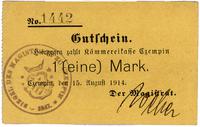 1 marka 15.08.1914, Czempin, Keller 68